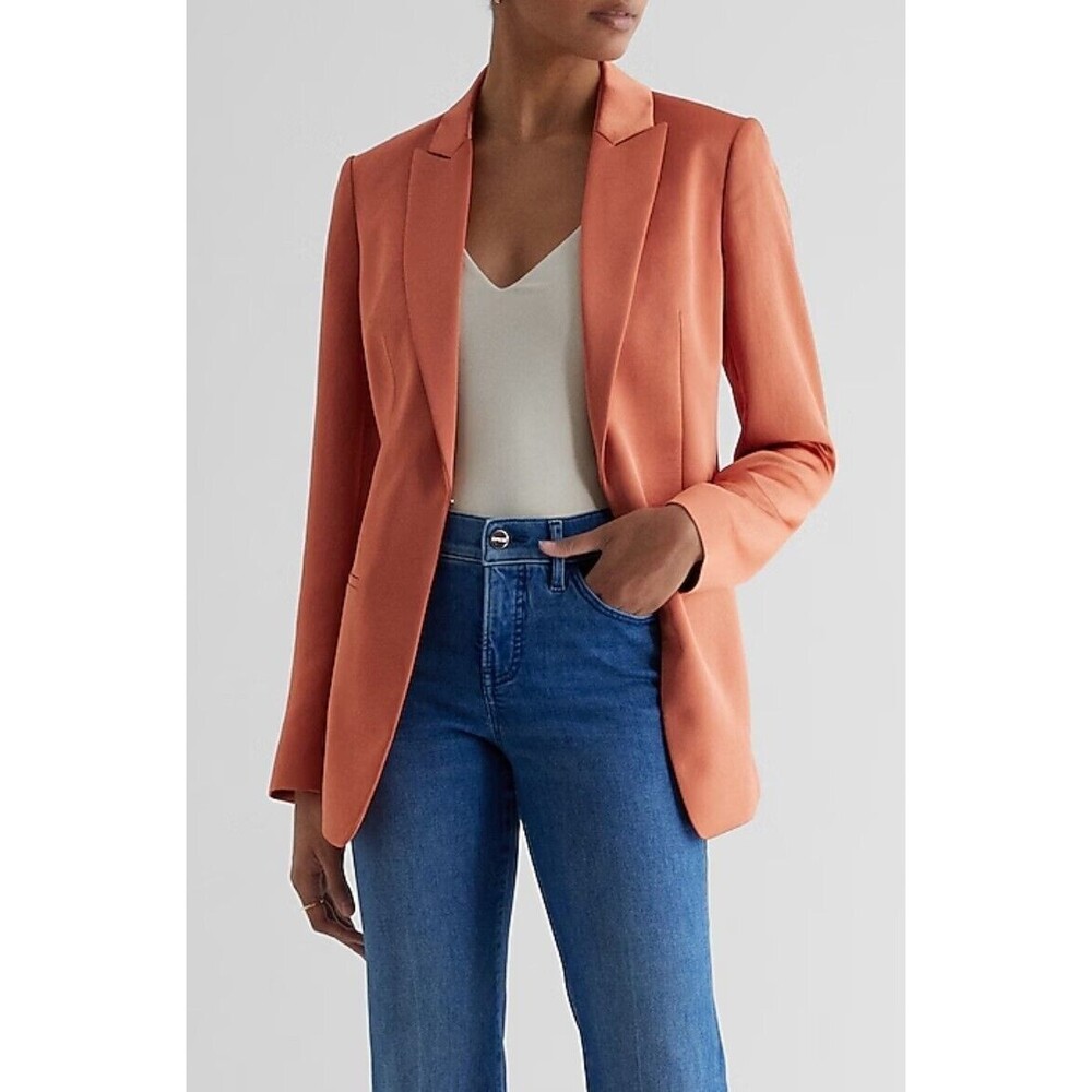 Express Women's Orange Blazer